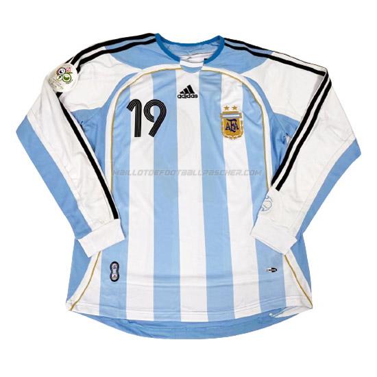 maillot rétro manches longues argentina 1ème 2006