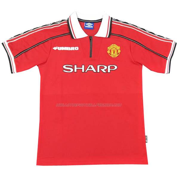 maillot rétro manchester united 1ème 1998-1999