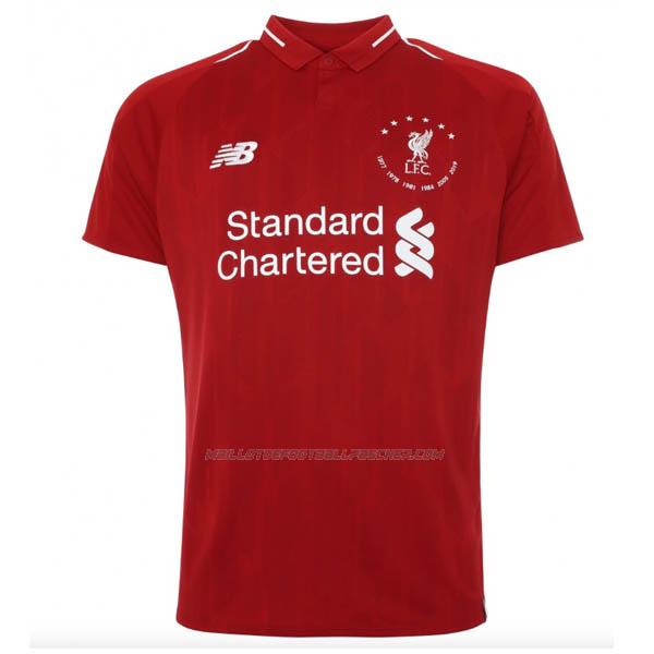 maillot six times collection liverpool rouge 2019-2020