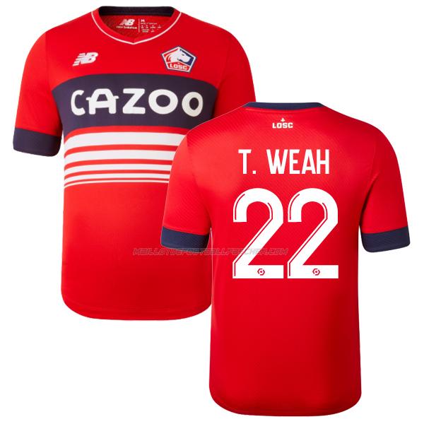 maillot t. weah lille 1ème 2022-23