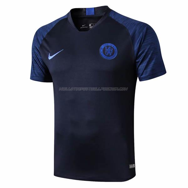maillot training chelsea bleu foncé 2019-2020