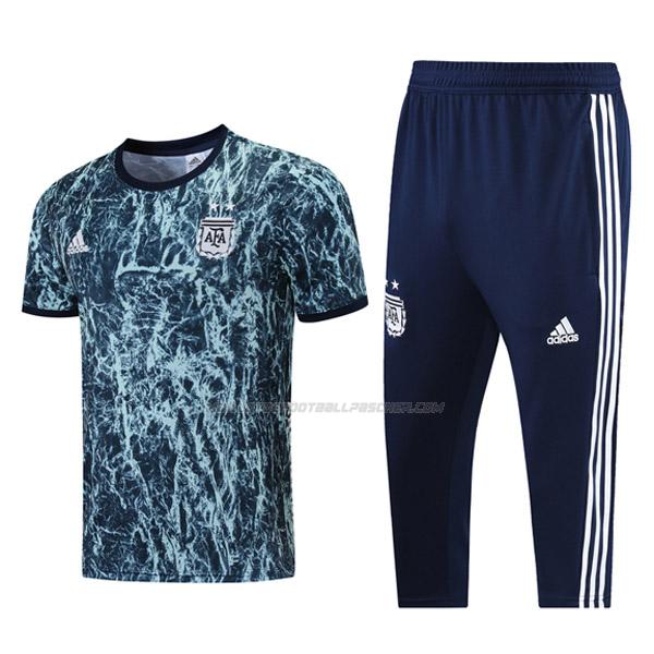 maillot training et pantalons argentina bleu 2021