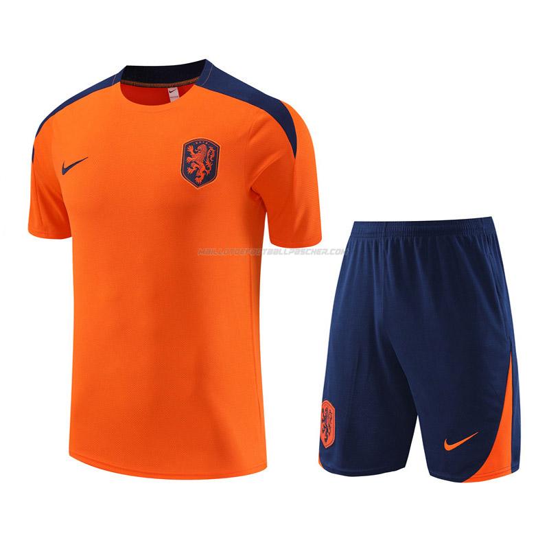 maillot training et pantalons hollande orange 2024