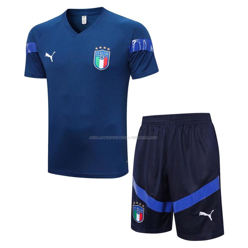 maillot training et pantalons italie 2317a1 azul marino 2022