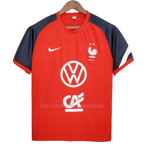 maillot training france rouge 2022