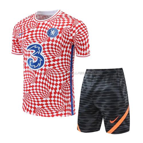 maillot training kit chelsea rouge 2022-23
