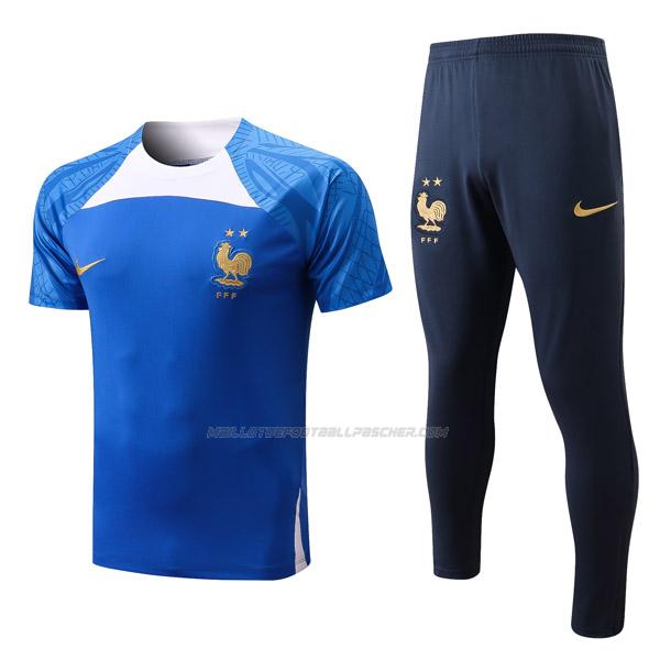 maillot training kit france bleu 2022-23