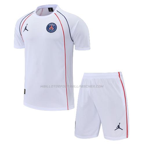 maillot training kit paris saint-germain blanc 2022-23
