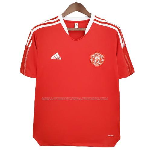 maillot training manchester united rouge 2021-22