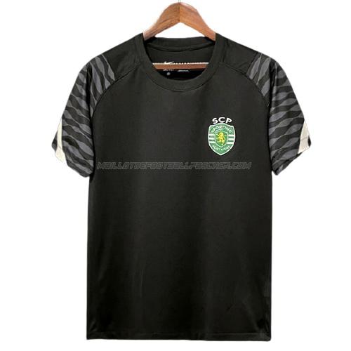 maillot training sporting cp le noir 2021-22