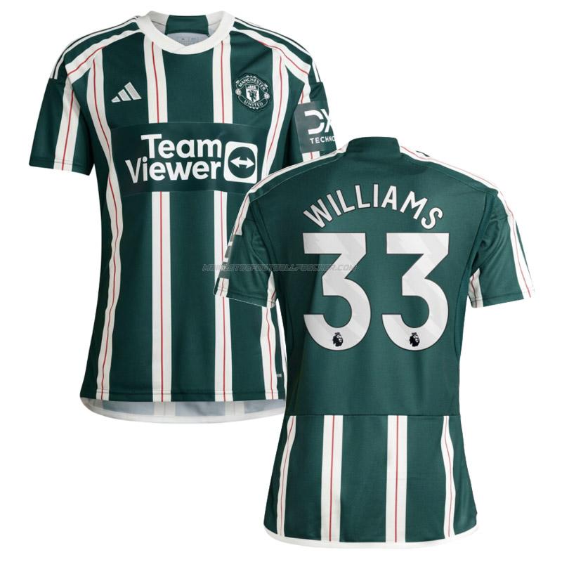 maillot williams manchester united 2ème 2023-24