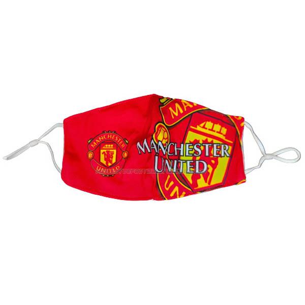 masque de protection manchester united rouge 2021-22