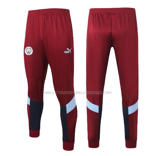 pantalon entraînement manchester city rouge 2021-22