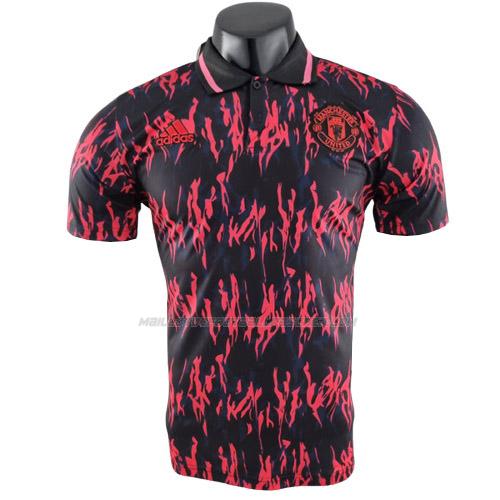 polo manchester united rouge noir ml1 2022