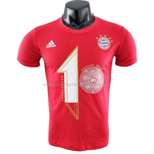 t-shirt 10 champions bayern munich rouge 2022