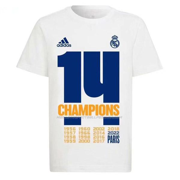 t-shirt 14 champion real madrid blanc 2022