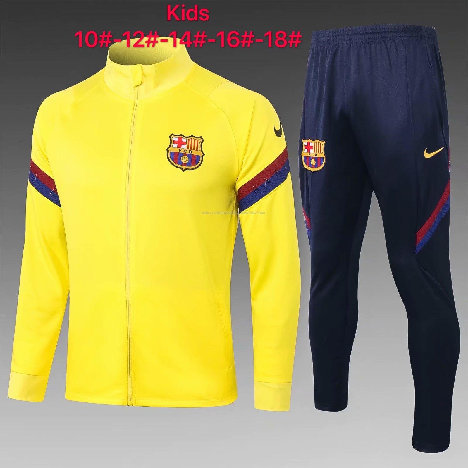 veste enfant barcelona jaune 2021