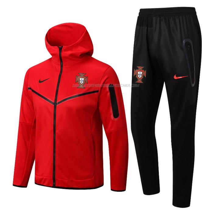 veste survêtement à capuche portugal 22125a1 rouge 2022-23